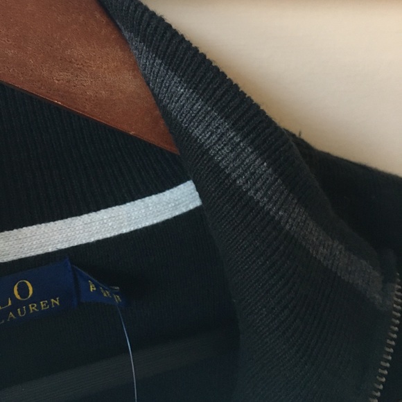 NWT Polo RL 1/4 Zip cotton sweater - Picture 3 of 5